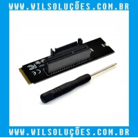 Adaptador M2 para PCI-E com indicador LED SATA RISER de energia