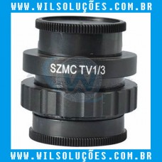 Adaptador de Lente Para Câmera de Microscópio - SZMCTV 1/3