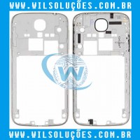 Carcaça Traseira Lateral+ Aro Cromado Galaxy S4 - I9505 - I9500