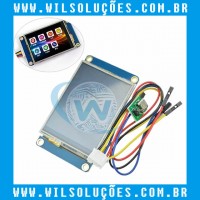 Display e touch para arduino Nextion 2.4 Tft Hmi 320x240 - Nx3224t024 