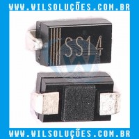 Ss14 - 214ac - 1n5819 - In5819 - Diodo Schottky 1a - 40v 