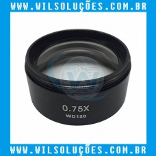 Lente Para Microscópio Trinocular 0.75X 