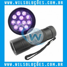 Mini Lanterna UV LED Aluminum AAA