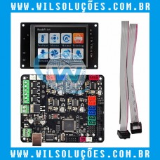 Placa de Controle Da Impressora 3D MKS Base V1.5 + Display com touch MKS TFT32 V2.0 