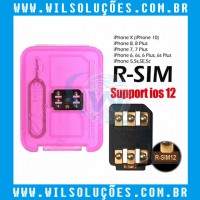 R-sim 12 -  R-Sim - Nano Cartão De Desbloqueio Para Iphone 5/5s/5c/ 6/6s /6 P/6s P/7/7 P/8/8 P/X
